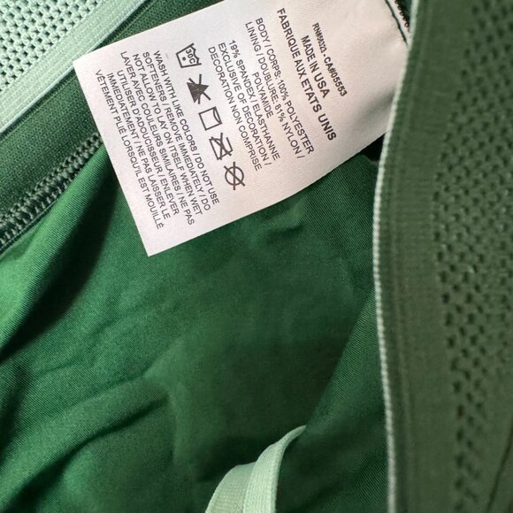 Nike Pro Elite Team 2” Running Shorts Womens M Made In USA Green DX8986-341 NEW - Picture 9 of 10